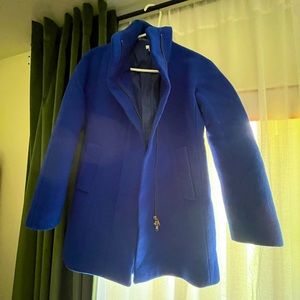 JCrew cobalt blue wool jacket 00p